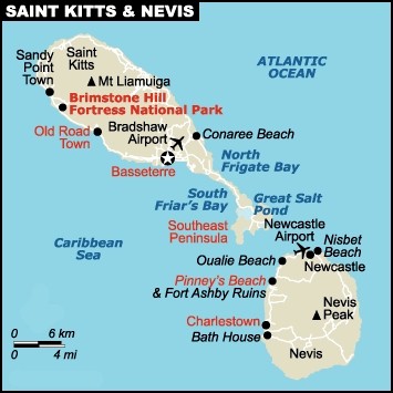 basseterre st kitts cruise port map